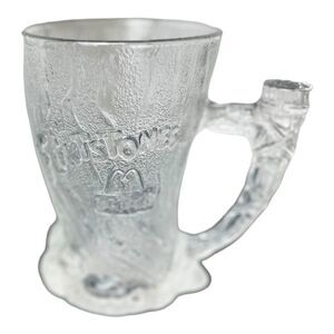 McDonalds Flintstones Mammoth Glass Mug Cup RocDonalds 1993 Movie Promo